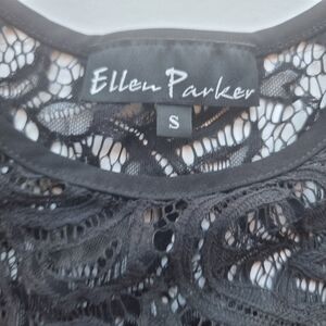 Black textured dress size small by Ellen Parker
